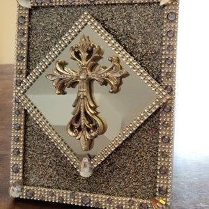 Cross on Mirror Frame